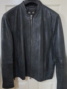 John Varvatos "Luxe" Black Leather Jacket